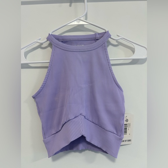 Year of Ours Lavender BRIGETTE HALTER and RIBBED VERONICA LEGGING Set NEW wTags - Picture 5 of 13